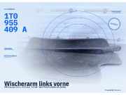 Wischerarm links vorne VW Touran I (1T1) 1T0955409A