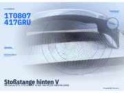 Stoßstange hinten VW Touran (1T1, 1T2) 1T0807417 GRU