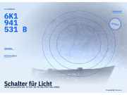 Schalter für Licht SEAT Arosa (6H) 6K1941531B