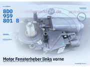 Motor Fensterheber links vorne AUDI A4 (8D, B5) 8D0959801B