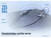 Fensterheber rechts vorne VW Transporter T4 Bus 701837502