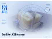 Behälter Kühlwasser AUDI 80 (8C, B4) 8A0121403