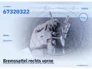 Bremssattel rechts vorne CITROEN C25 Bus (280, 290) 67320322