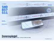 Innenspiegel VW Golf III Cabriolet (1EX0) 1H0857511