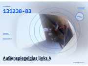 Außenspiegelglas links AUDI A3 (8P) 131238-83