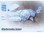 Wischermotor hinten VW Golf III (1H) 1H6955713A