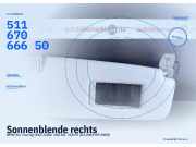 Sonnenblende rechts BMW 5er Touring (E61) 51167066650