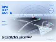 Fensterheber links vorne AUDI A3 (8P) 8P4837461C 8P4837461A