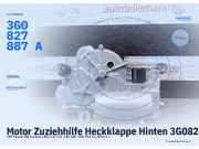 Motor Zuziehhilfe Heckklappe Hinten 3G0827887A PASSAT Variant Original VW 3G0827887A