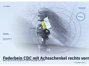 Federbein CDC mit Achsschenkel rechts vorne OPEL Astra H GTC
