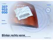Blinker rechts vorne VW Passat B3/B4 (3A2, 35I) 357953050