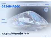 Hauptscheinwerfer links NISSAN Pixo (UA0) 022604A00F 022604A00C