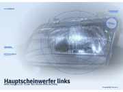 Hauptscheinwerfer links OPEL Omega A