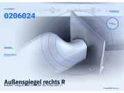 Außenspiegel rechts RENAULT Twingo II (CN0) 0206024