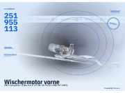 Wischermotor vorne VW Transporter T3 Bus 251955113