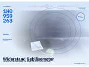 Widerstand Gebläsemotor VW Golf III Cabriolet (1EX0) 1H0959263
