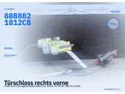 Türschloss rechts vorne FORD Sierra Schrägheck (GBG, BFGC) 88BBB21812CB