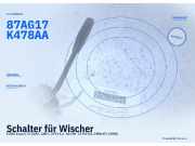 Schalter für Wischer FORD Escort IV (GAF, ABFT, AFF) 87AG17K478AA
