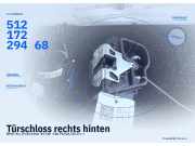 Türschloss rechts hinten BMW 1er (F20) 7229460 51217229468