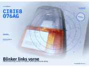 Blinker links vorne VOLVO 240 (P242, P244) CIBIE8076AG