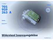 Widerstand Innenraumgebläse VW Polo III (6N1) 701959263A
