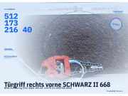 Türgriff rechts vorne SCHWARZ II 668 BMW 3er Touring (F31) 51217321640