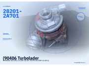 (90406 Turbolader HYUNDAI i30 I (FD) 282012A701) 28201-2A701