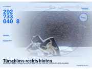 Türschloss rechts hinten MERCEDES-BENZ E-Klasse Kombi (S210) 2027330408