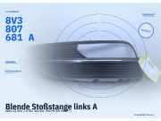Blende Stoßstange links AUDI A3 (8V) 8V3807681A