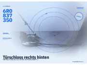 Türschloss rechts hinten VW Polo V (6R, 6C) 6R0837350