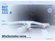 Wischermotor vorne VW Polo II Classic (80, 86C) 867955113A