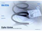 Feder hinten PEUGEOT 207 86326