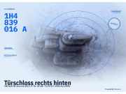 Türschloss rechts hinten VW Golf III Variant (1H) 1H4839016A
