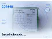 Bremsbackensatz AUDI 80 (80, 82, B1) GDB648