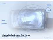 Hauptscheinwerfer links AUDI 100 (43, C2)
