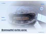 Bremssattel rechts vorne NISSAN Terrano I (WD21)