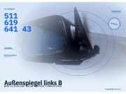 Außenspiegel links BMW 7er (E32) 51161964143