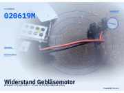 Widerstand Gebläsemotor RENAULT 19 I (B/C 53) 020619M