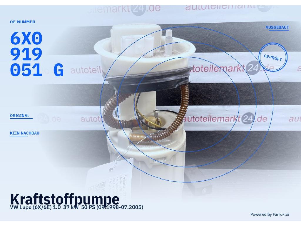 Kraftstoffpumpe VW Lupo (6X/6E) 6X0919051G