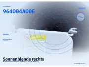 Sonnenblende rechts NISSAN Pixo (UA0) 964004A00E