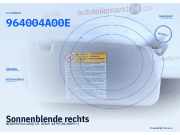 Sonnenblende rechts NISSAN Pixo (UA0) 964004A00E