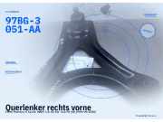 Querlenker rechts vorne FORD Mondeo II Kombi (BNP) 97BG3051AA 97BG-3051-AA