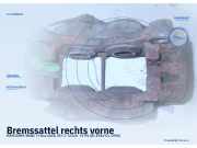 Bremssattel rechts vorne MERCEDES-BENZ T1 Bus (601)