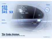 Tür links hinten BMW 3er (E46) 41527034153