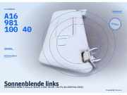 Sonnenblende links MERCEDES-BENZ A-Klasse (W169) A1698110040