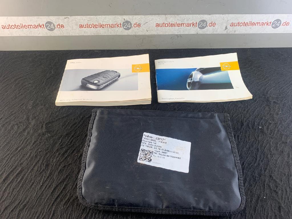 Serviceheft Bedienungsanleitung Zafira B (A05) 13187432 Bild Serviceheft Bedienungsanleitung Zafira B (A05) 13187432