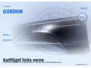 Kotflügel links vorne Mercedes-Benz S-Klasse (W126) 260 SE 118 kW (09.1985–06.1991) GORDON