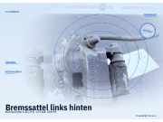 Bremssattel links hinten KIA Sorento I (JC)
