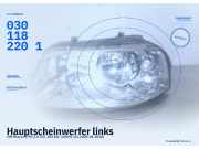 Hauptscheinwerfer links VW Sharan (7M) 7M3941015AD 0301182201