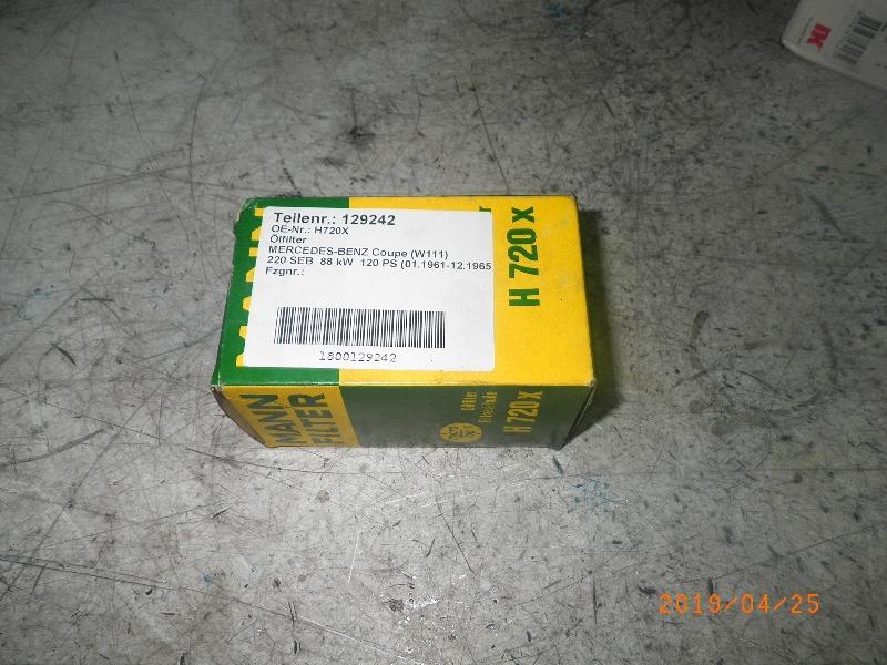 Ölfilter MERCEDES-BENZ Coupe (W111) H720X